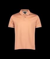 Men's T-Shirt Mercery Clare Tipped Short Sleeve Polo Shirt in Red - L Regular