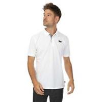 Men's T-Shirt DKNY Tonal Logo Short Sleeve Regular Fit Polo in White - L Regular