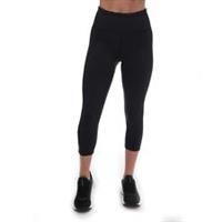 Women's Leggings Reebok Lux 3/4 High Rise Fitted in Black - 4-6 Regular