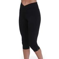 Women's Reebok Workout Ready Basic Capri Tights in Black - 8-10 Regular