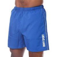 Men's DKNY Nemesis Lightweight Breathable Running Shorts in Blue - S Regular