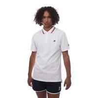 Men's T-Shirt Patrick Grenoble Cotton Short Sleeve Polo Shirt in White - L Regular