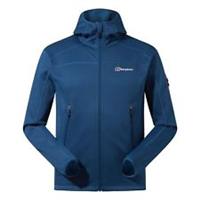 Men's Jacket Berghaus Pravitale mtn 2.0 hooded fleece Full Zip in Blue - S Regular