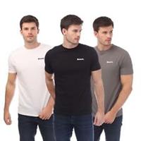 Men's T-Shirts Bench EKtor 3 Pack Short Sleeve Cotton in Multicolour - XL Regular