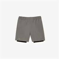 Men's Shorts Lacoste Lined Ultra Dry Sport Regular Fit in Grey - S Regular