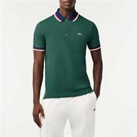 Men's T-Shirt Lacoste Regular Fit Stretch Mini Piqu Polo Shirt in Green - XS Regular