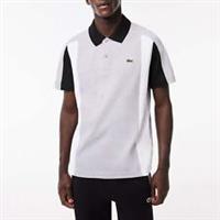 Men's T-Shirt Lacoste Regular Fit Colourblock Polo Shirt in Grey - M Regular