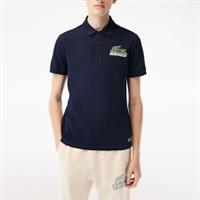 Men's T-Shirt Lacoste Short Sleeve Regular Fit Polo Shirt in Blue - S Regular