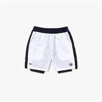 Men's Shorts Lacoste Roland Garros Breathable Light in White - 2XL Regular