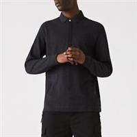 Men's Lacoste Regular Fit Paris Stretch Piqu Polo Shirt in Black - XS Regular