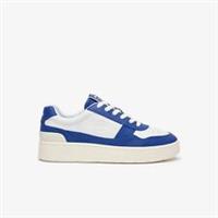 Men's Lacoste Aceclip Premium Trainers in White Blue