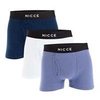 Men's NICCE Hikari 3 Pack Boxer Shorts in Blue - M Regular