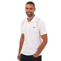 Men's T-Shirt Lacoste Tennis Recycled Polyester Polo Shirt in White - XS Regular