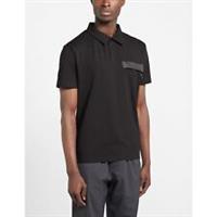 Men's Unlike Humans Zip Pocket Polo Shirt in Black - M Regular