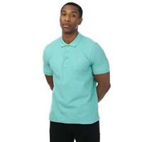 Men's T-Shirt Farah Cove Organic Modern Fit Short Sleeve Polo Shirt in Green - M Regular