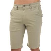 Men's Shorts Mish Mash Weymouth Regular Fit Chino in Green - 30 inch Regular