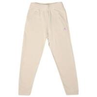 Girl's Champion Junior Cuffed Logo Regular Fit Jogger Pant in Cream - 11-12 Regular