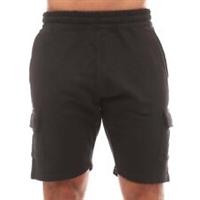 Men's Established Unwashed Cargo Shorts in Black - XL Regular