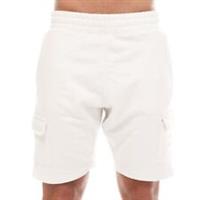 Men's Established Unwashed Cargo Shorts in White - XL Regular