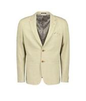 Men's Guide London Textured Smart Blazer in Cream