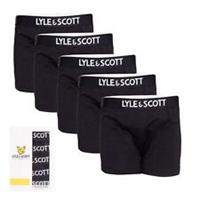 Boy's Underwear Lyle And Scott Gacy 5 Pack Trunks in Black