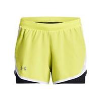 Women's Shorts Under Armour UA Fly By 2.0 2-In-1 Activewear in Yellow - 12 Regular