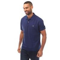 Men's T-Shirt Gant Shield Logo Pique Short Sleeve Polo Shirt in Blue - S Regular