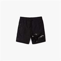 Men's Shorts Lacoste x Minecraft Nylon Bermuda Regular Fit in Black - 30 inch Regular