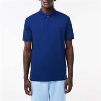 Men's T-Shirt Lacoste Regular Fit Paris Stretch Piqu Polo Shirt in Blue - S Regular