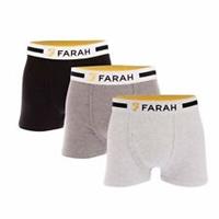 Men's Underwear Farah Yeri 3 Pack Boxer Shorts in Multicolour - M Regular