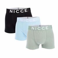 Men's Underwear NICCE Jayden 3 Pack Boxer Shorts in Multicolour - M Regular