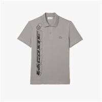 Men's T-Shirt Lacoste Signiature 3D Movement Polo Shirt in Grey - XS Regular