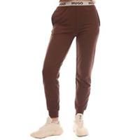 Women's Hugo Sporty Logo Jogging Pants in Brown - 8 Regular