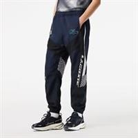 Men's Lacoste Ombr Checkerboard Print Track Pants in Blue - M Regular