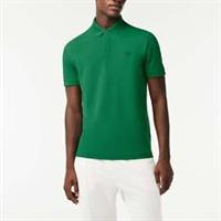 Men's Lacoste Regular Fit Paris Stretch Piqu Polo Shirt in Green - S Regular