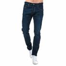 Men's Weekend Offender Button Fastening Tapered Fit Jeans in Blue