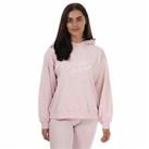 Women's Couture Club Signature Ribbed Pullover Hoodie in Pink - 10 Regular
