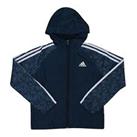 Boy's adidas Junior Full Zip Track Suit Woven Track Top Jacket in Blue