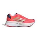 Women's adidas Adizero Boston 10 Lace up Running Trainer Shoes in Pink