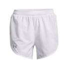 Women's Under Armour UA Fly By Elite 3 Inch Lightweight Shorts in White - 12-14 Regular