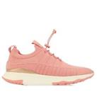 Women's Fit Flop Vitamin FF Metal-Pop Knit Lace up Trainers in Pink