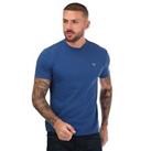 Men's Cotton T-Shirt Weekend Offender Ratpack Crew Short Sleeve in Blue - M Regular
