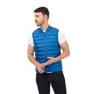 Men's Gilet Lacoste Water-Repellent Sleeveless Puffer Vest in Blue - M Regular