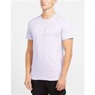 Men's T-Shirt Mallet Jasper Box Regular Fit Short Sleeve in Purple - M Regular