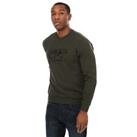 Men's Emporio Armani EA7 Visibility Cotton Crew Sweatshirt in Green - L Regular