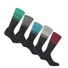 Men's NICCE Aviem 5 Pack Dress Socks in Black - 6-11 Regular
