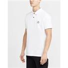 Men's T-Shirt MA.STRUM Short Sleeve Pique Polo Shirt in White - M Regular