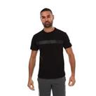 Men's T-Shirt Emporio Armani EA7 7 Series Cotton Short Sleeve in Black - L Regular