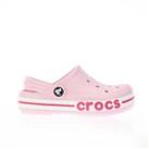 Girl's Shoes Crocs Junior Bayaband Slip on Clogs in Pink