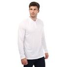 Men's Castore Long Sleeve Polo Shirt in White - S Regular
